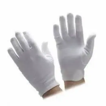 White Plain Hosiery Hand Gloves 